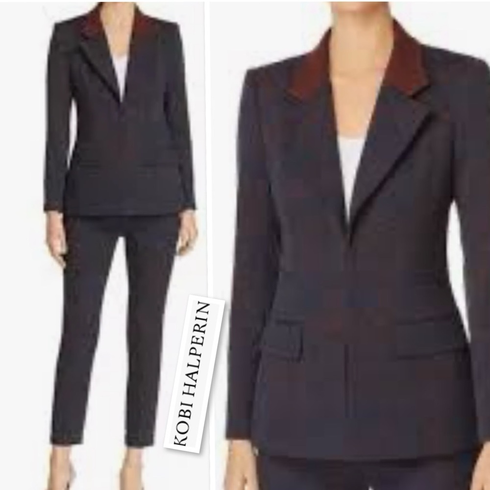 KOBI HALPERIN PORSHA  HOOKS &  EYES CLOSURE BLAZER JACKET Size L
